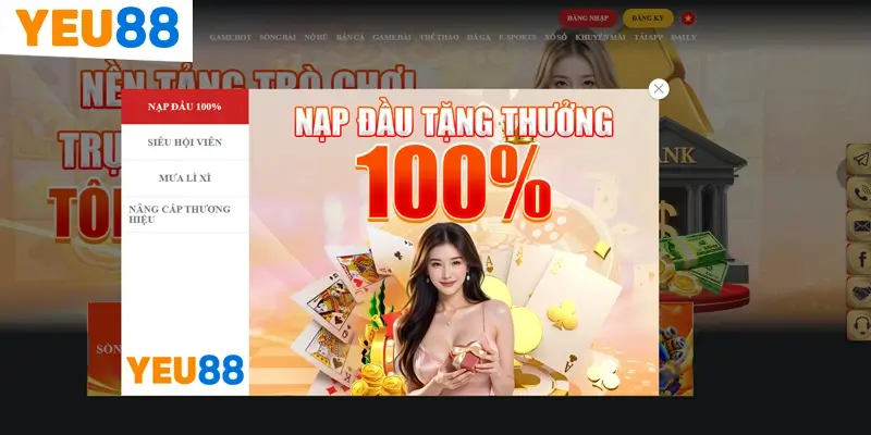 Các bước đăng ký tài khoản tại nhà cái Yeu88