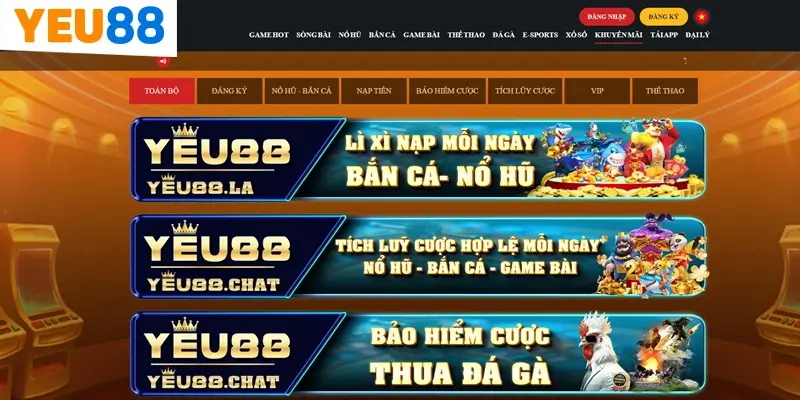 Chương trình khuyến mãi Yeu88